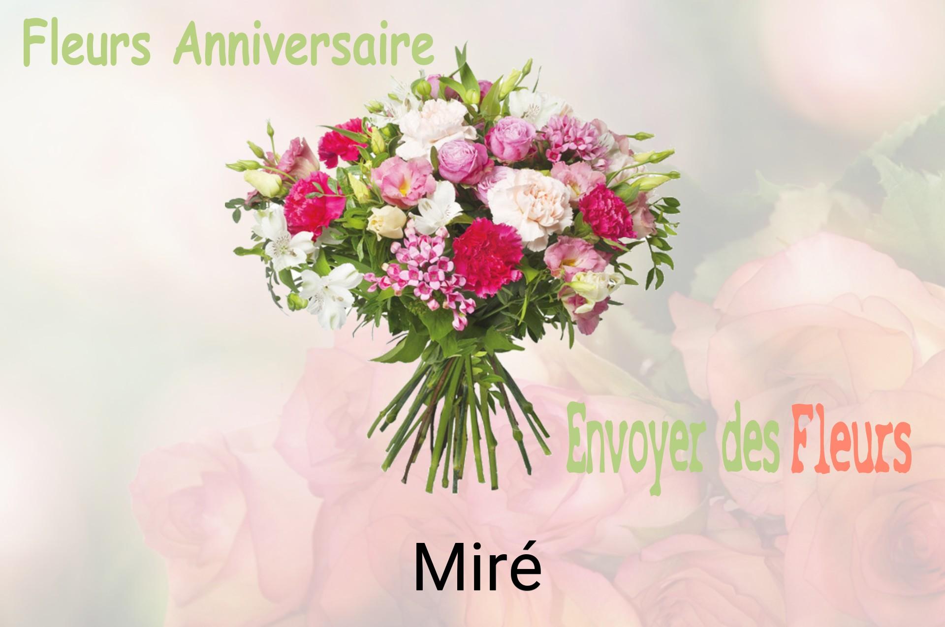 Bouquet de fleurs d’anniversaire livré à Miré