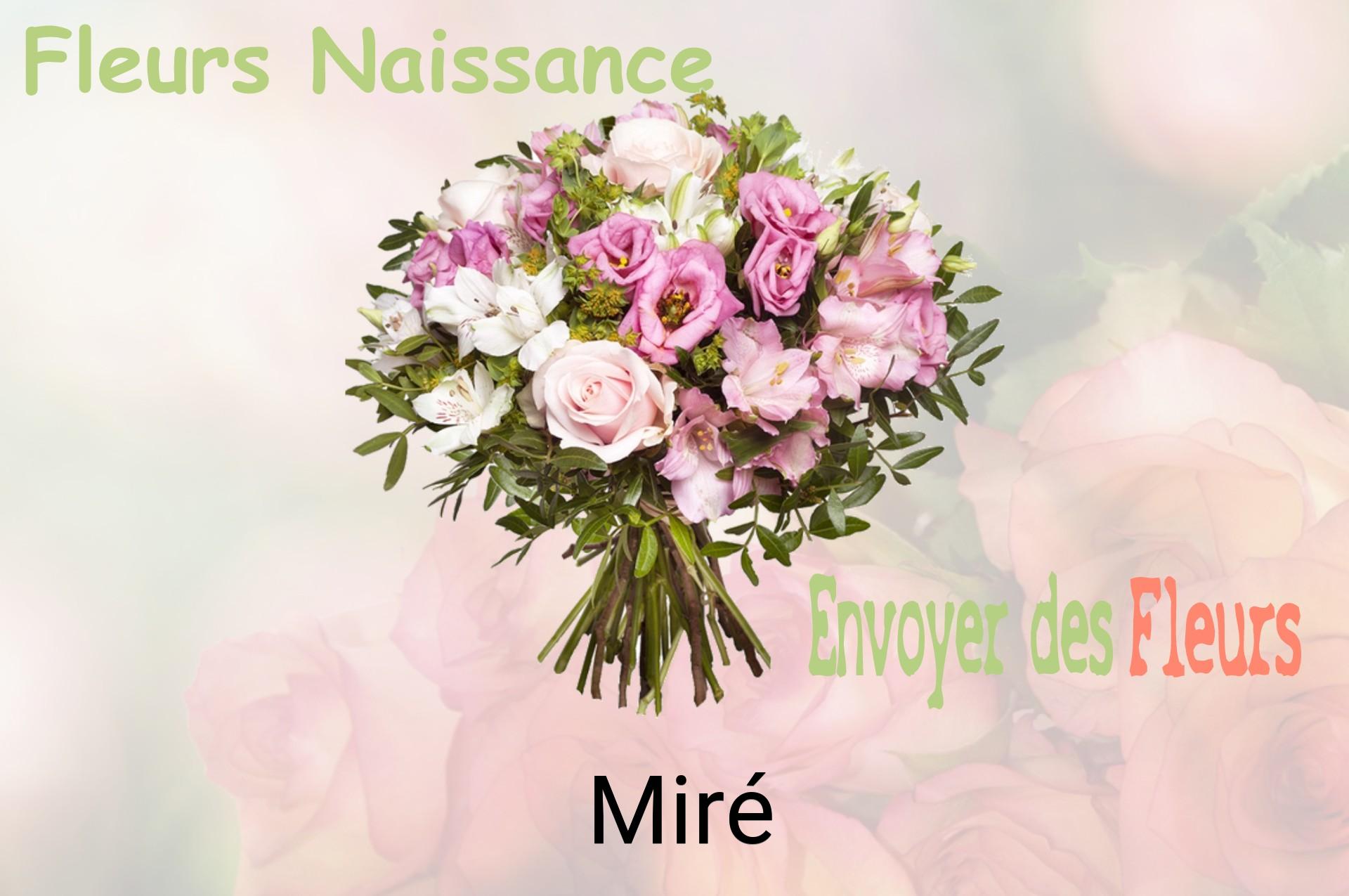 Bouquet de fleurs de naissance livré à Miré